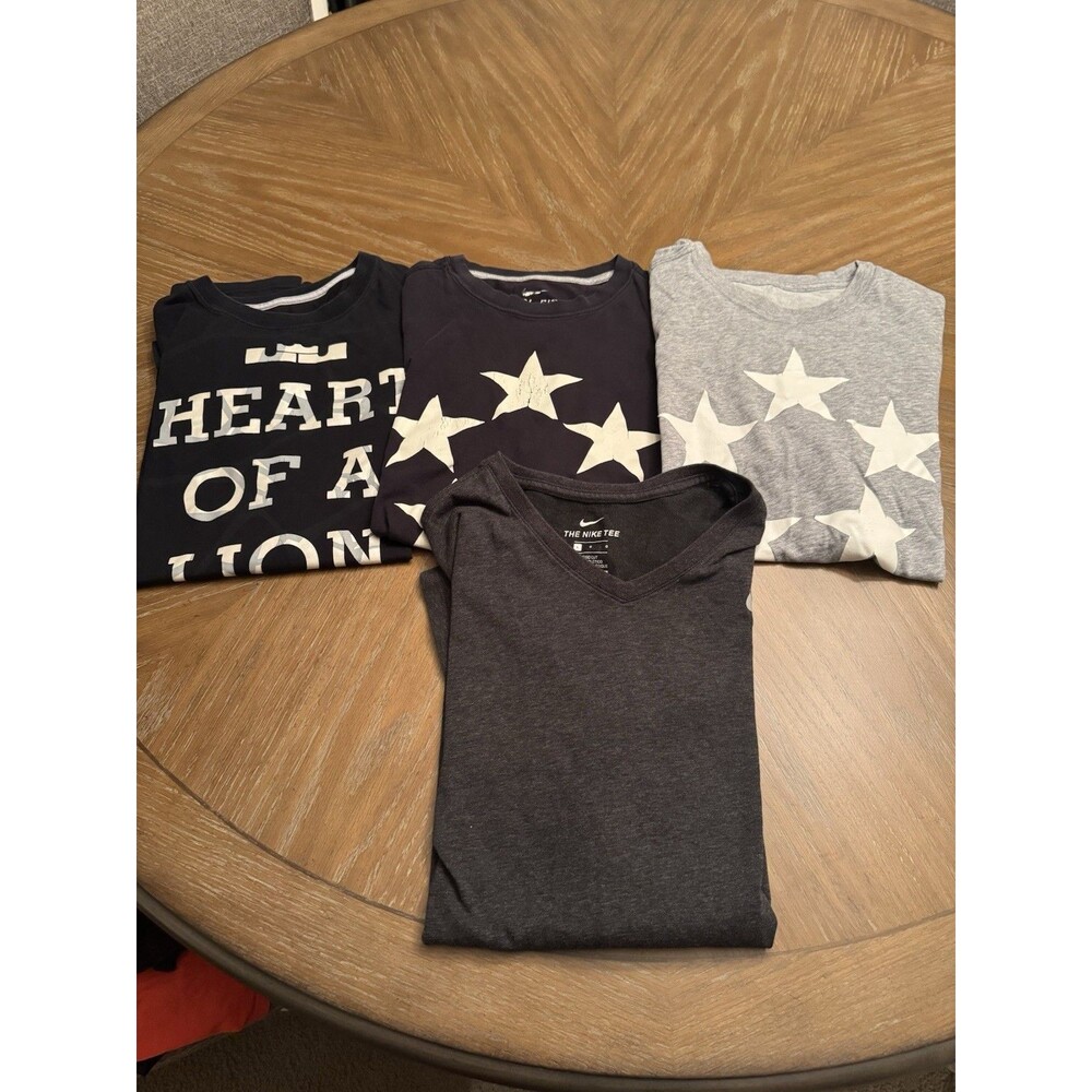 Lot of 4 Nike Dri Fit Graphic T-shirts Men’s Large SS - Fast Ship 👍